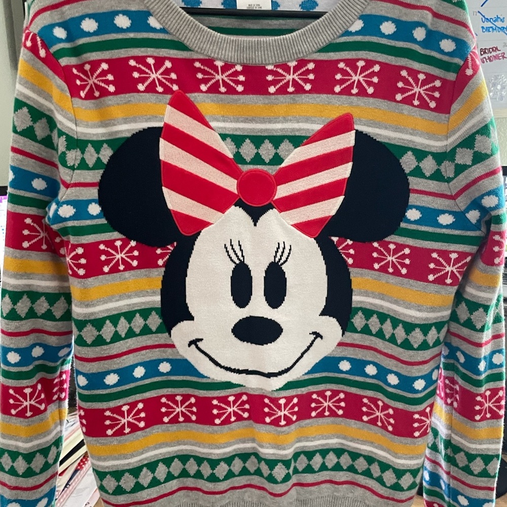 Medium Minnie Mouse Christmas Sweater